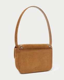 Loeffler Randall Stefania Cacao Studded Baguette Bag
