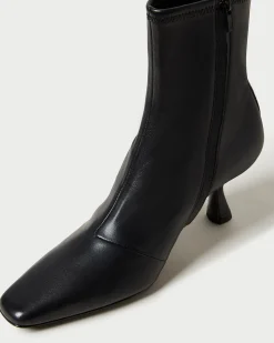 Loeffler Randall Thandy Black Curved Heel Bootie
