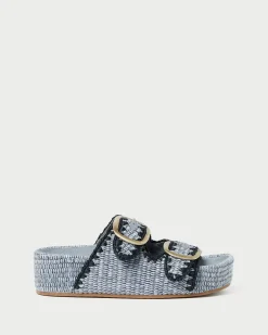 Loeffler Randall Theo Cream Raffia Footbed Sandal