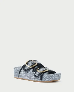 Loeffler Randall Theo Natural Straw Footbed Sandal
