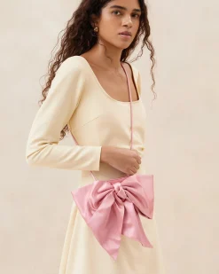 Loeffler Randall Violet Satin Bow Crossbody