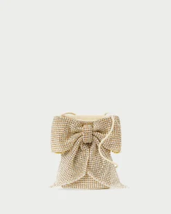 Loeffler Randall Violet Diamanté Bow Crossbody