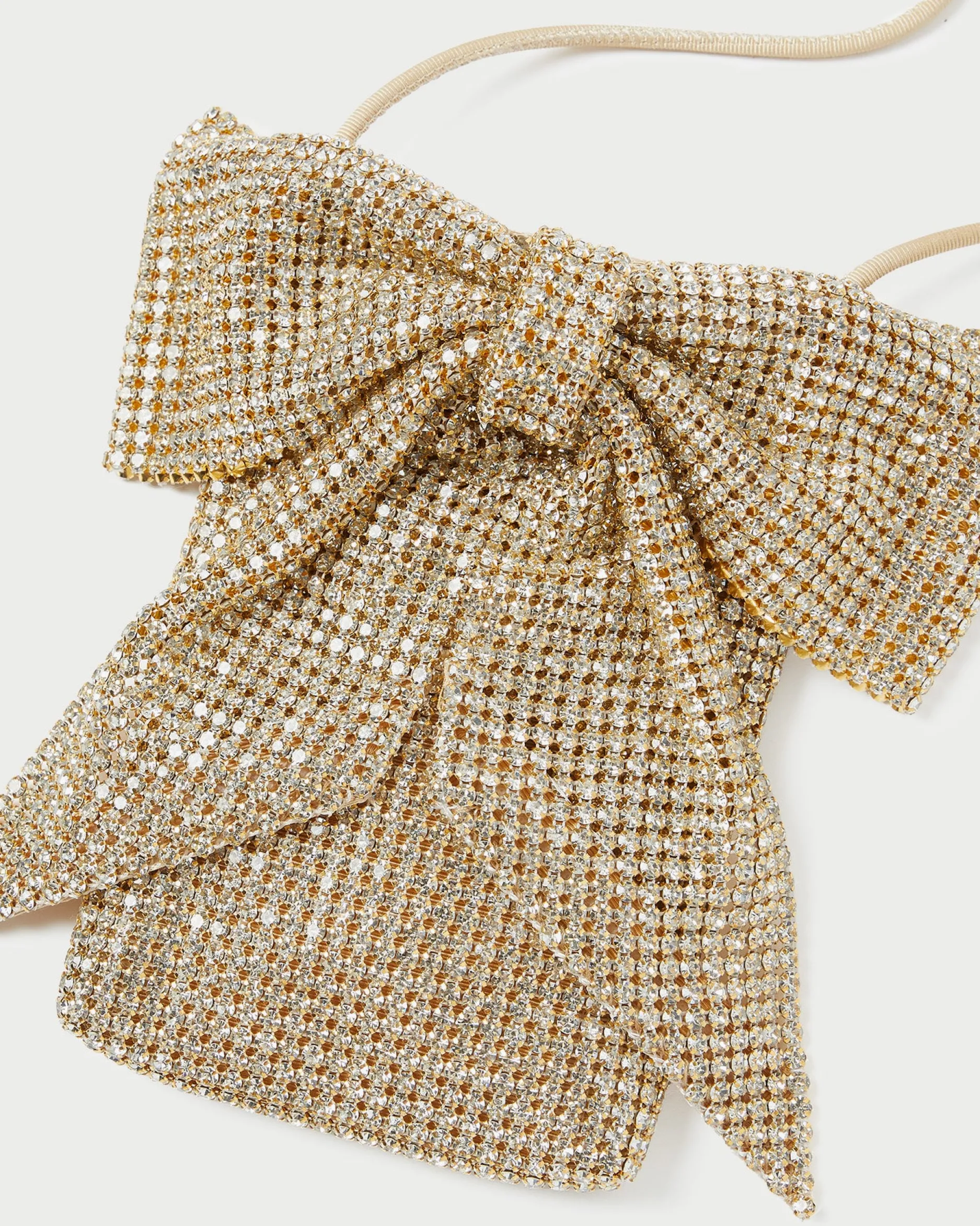 Loeffler Randall Violet Diamanté Bow Crossbody
